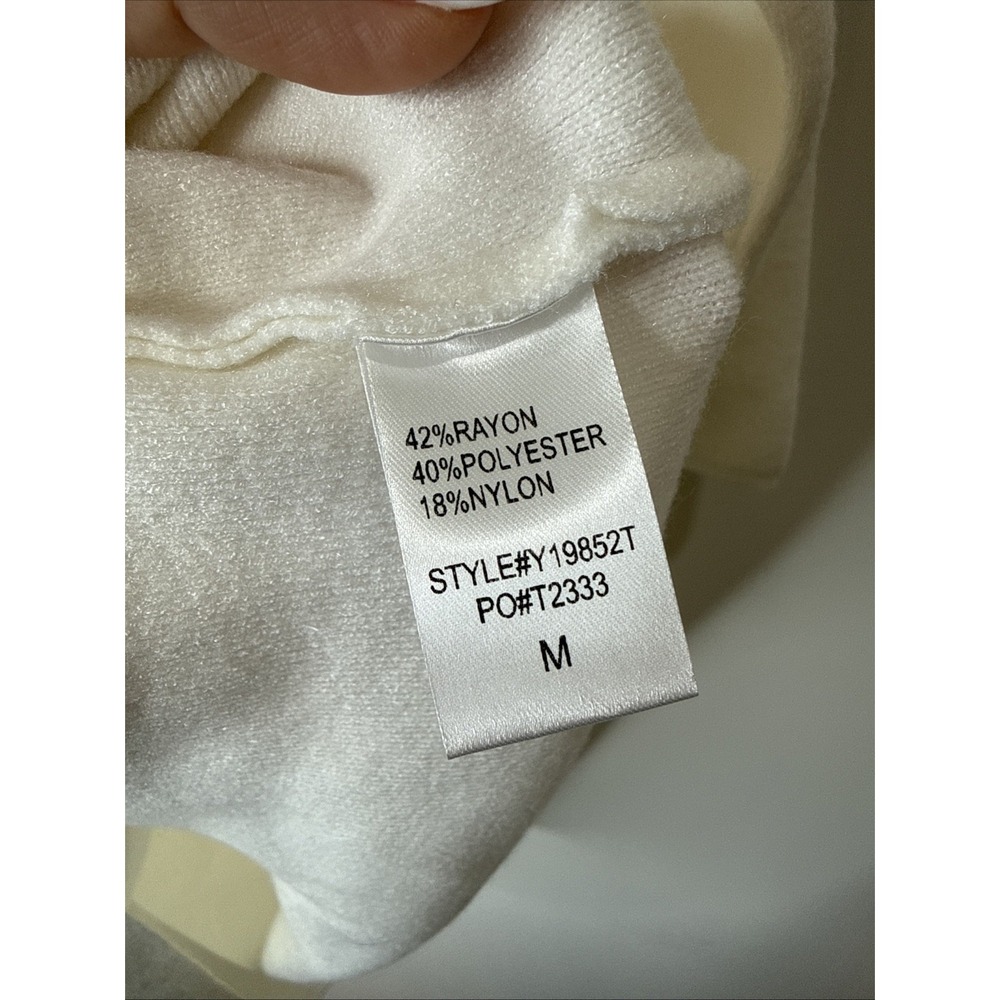 NEW Pomander Place Tuckernuck‎ Mini Sweater Dress M White Vivianne Turtleneck - Picture 7 of 8